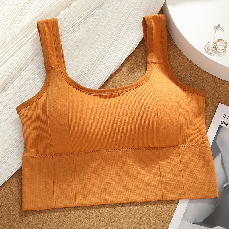 Women Wireless Sexy Push Up Sports Stylish Tank Top Bralette - Freebie