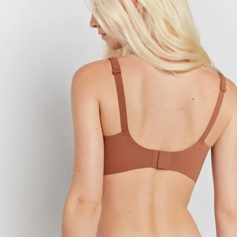 Seamless Jelly Strap V-Neck Bra