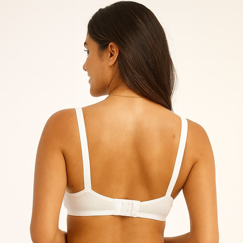 SuhanaFit White Pure Cotton Everyday Comfort Bra