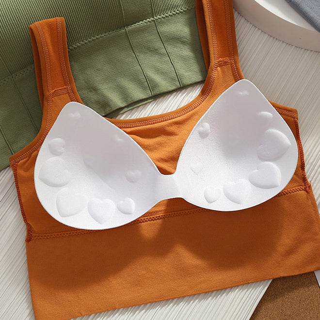 Women Wireless Sexy Push Up Sports Stylish Tank Top Bralette - Freebie