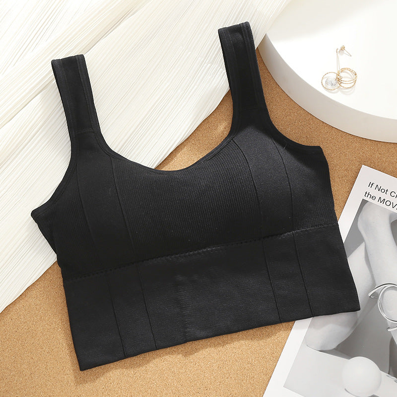 Women Wireless Sexy Push Up Sports Stylish Tank Top Bralette - Freebie
