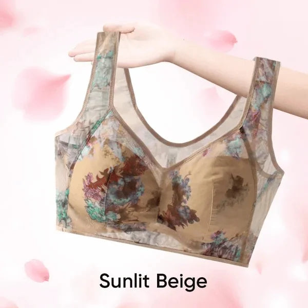 Ice Silk Lace Cooling Comfort Wireless Bra