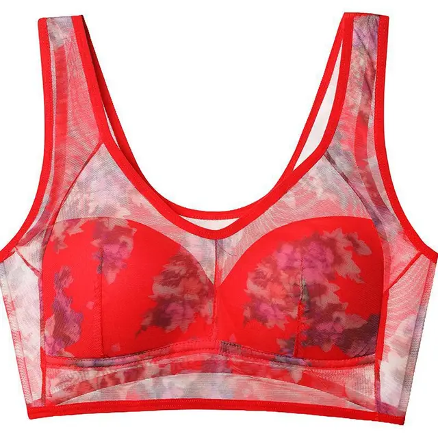Ice Silk Lace Cooling Comfort Wireless Bra