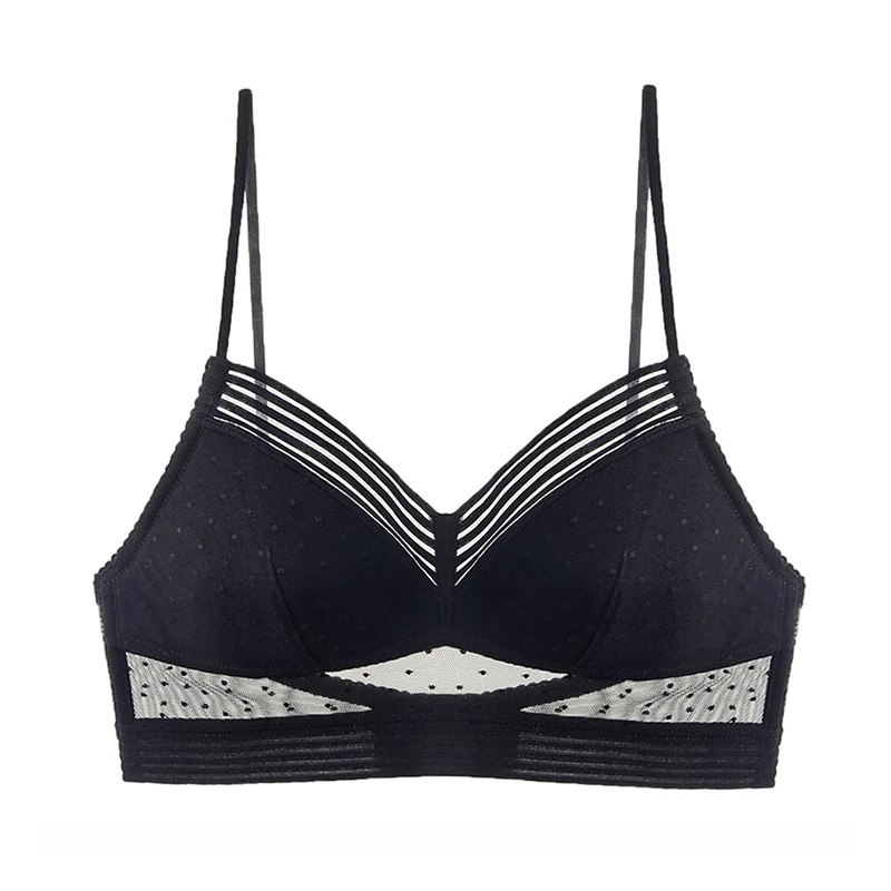 Low Back Wireless Lifting Lace Lightly Padded Bra