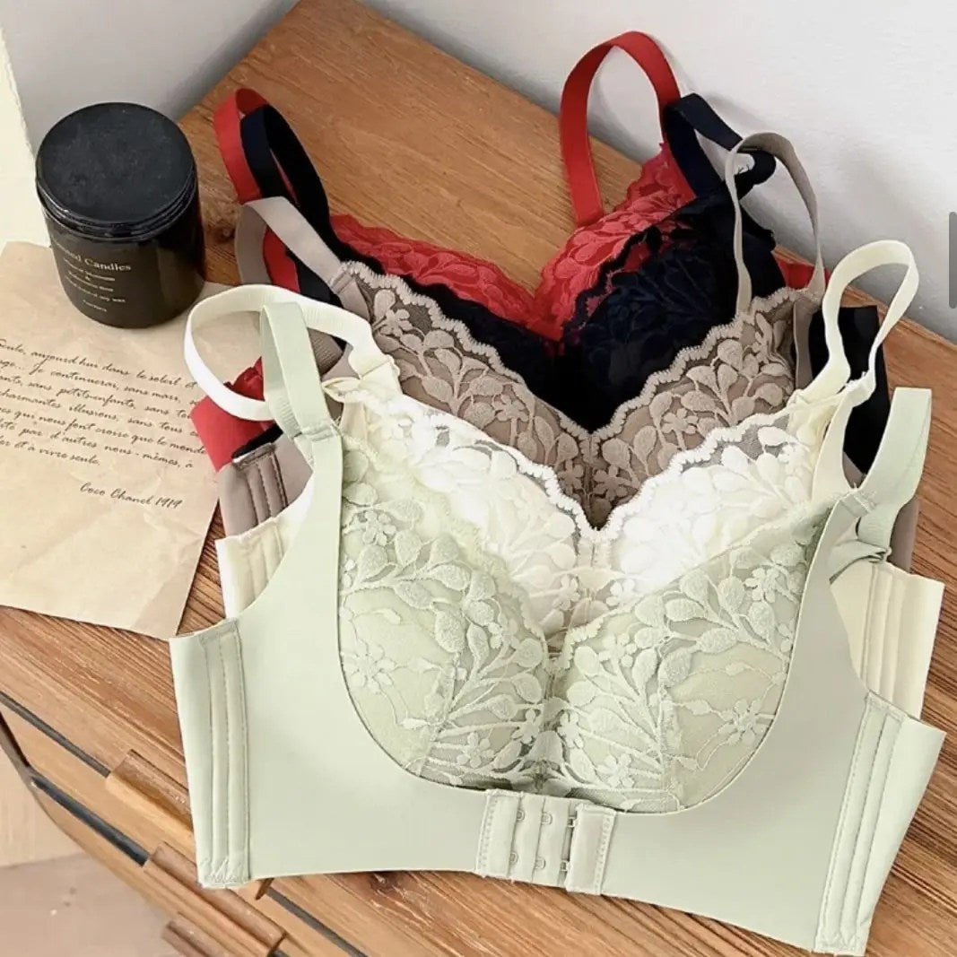 Luxe Lace Push-Up Set: Front & Back Hook Design