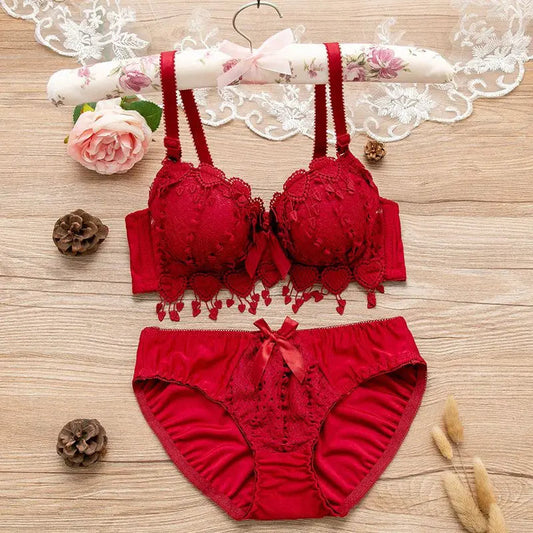 Sexy Lace Pushup Bra & Panty Set