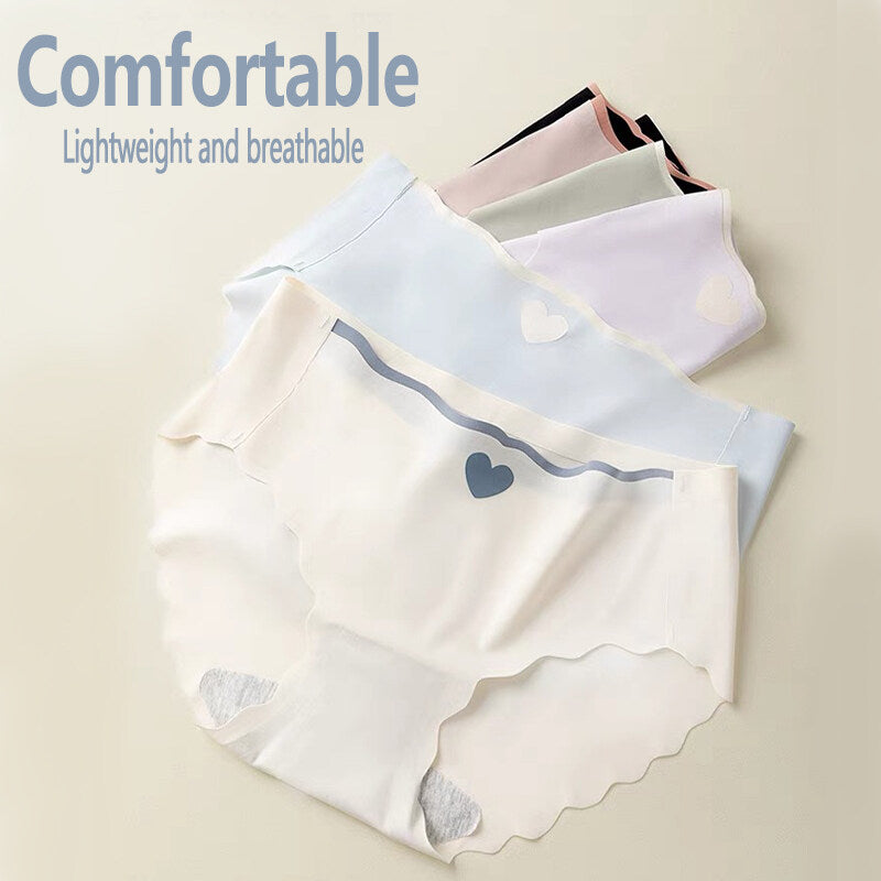 Ice SilkyHeart Seamless Panties - Assorted Colors