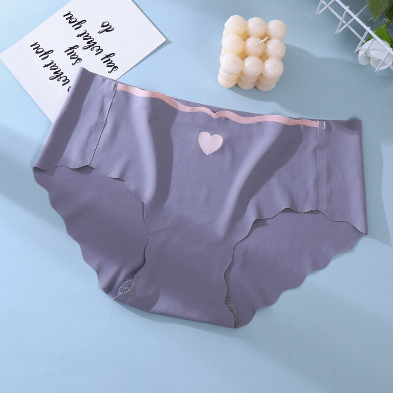 Ice SilkyHeart Seamless Panties - Assorted Colors