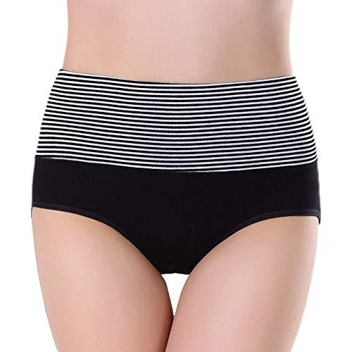Soft Stripe High-Waist Cotton Panty - Assorted Colors