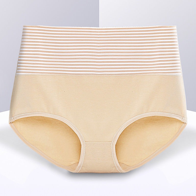 Soft Stripe High-Waist Cotton Panty - Assorted Colors