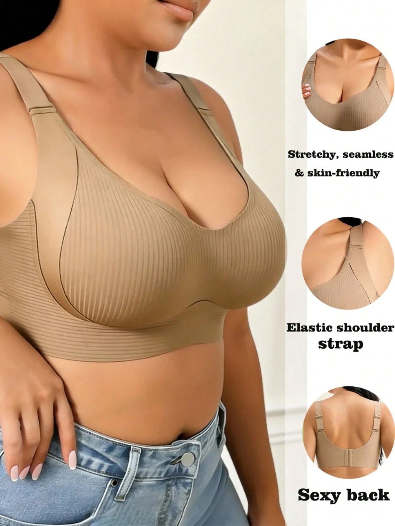 SuhanaFit Super Firming Wire-Free Full Cup Bra — All-Day Comfort & Lift