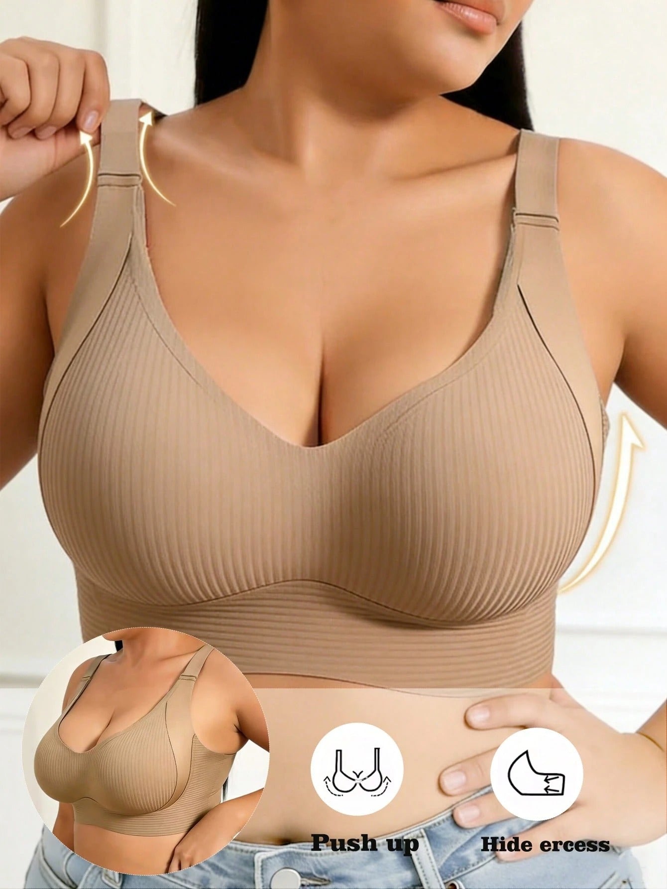 SuhanaFit Super Firming Wire-Free Full Cup Bra — All-Day Comfort & Lift