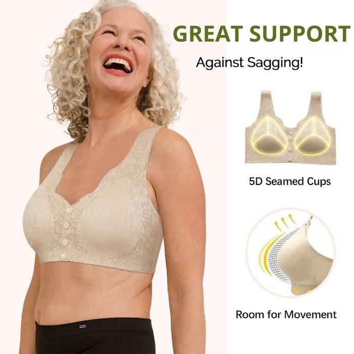 Lace Comfort Plus Front Closure Bra