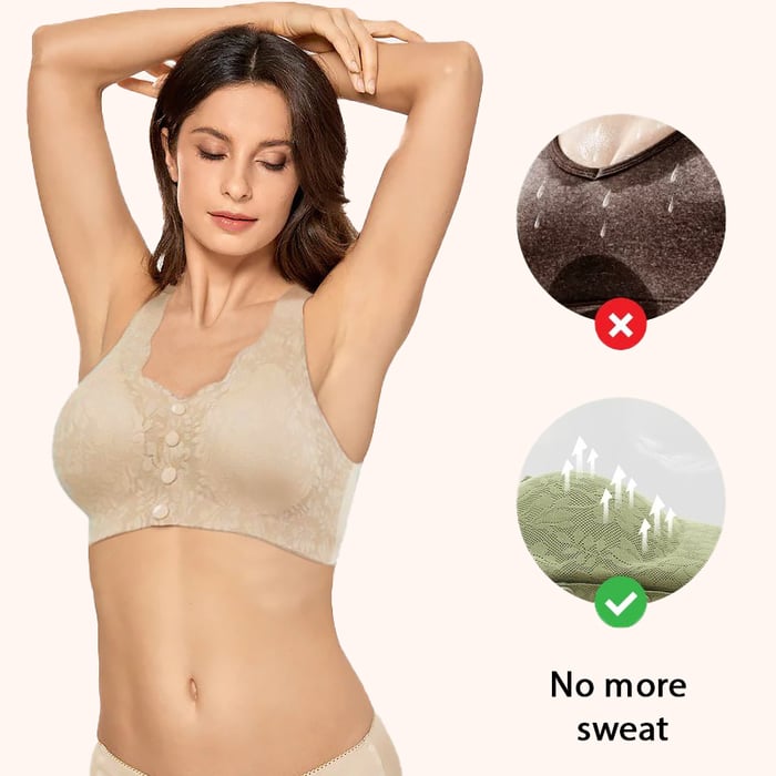 Lace Comfort Plus Front Closure Bra