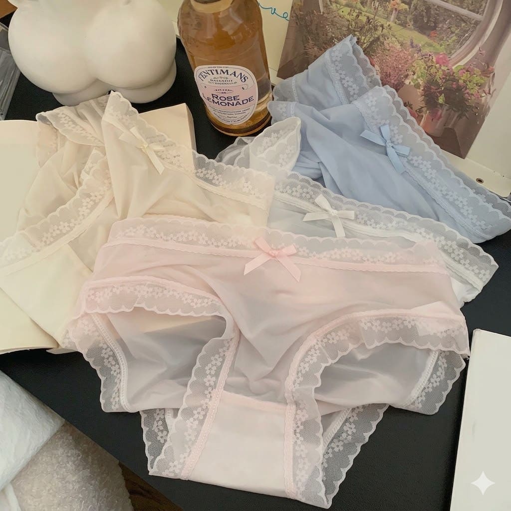 Suhanafit Whispering Lace Sheer Mesh Briefs