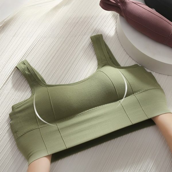 Women Wireless Sexy Push Up Sports Stylish Tank Top Bralette