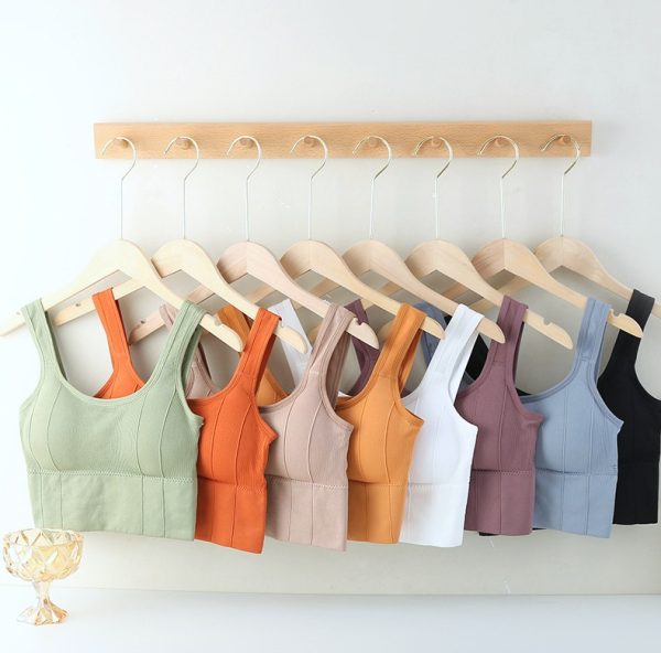 Women Wireless Sexy Push Up Sports Stylish Tank Top Bralette