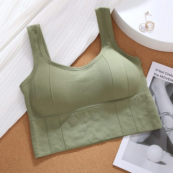 Women Wireless Sexy Push Up Sports Stylish Tank Top Bralette
