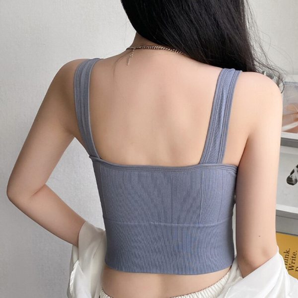 Women Wireless Sexy Push Up Sports Stylish Tank Top Bralette