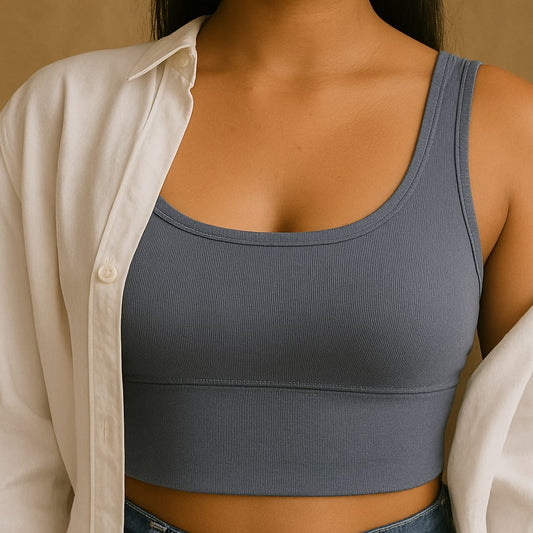 Women Wireless Sexy Push Up Sports Stylish Tank Top Bralette