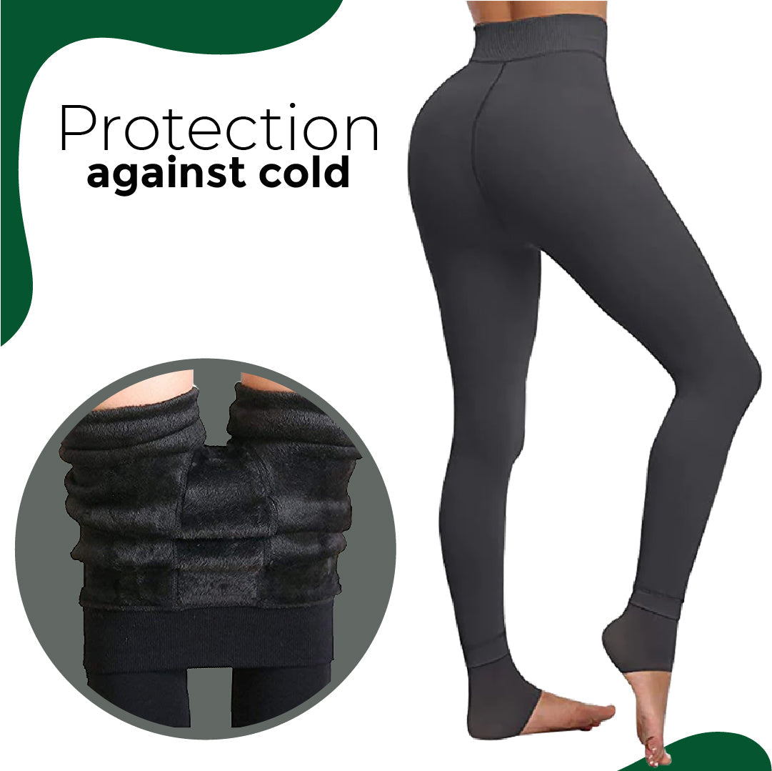 Women's Warm Fleece-Lined Thermal Leggings